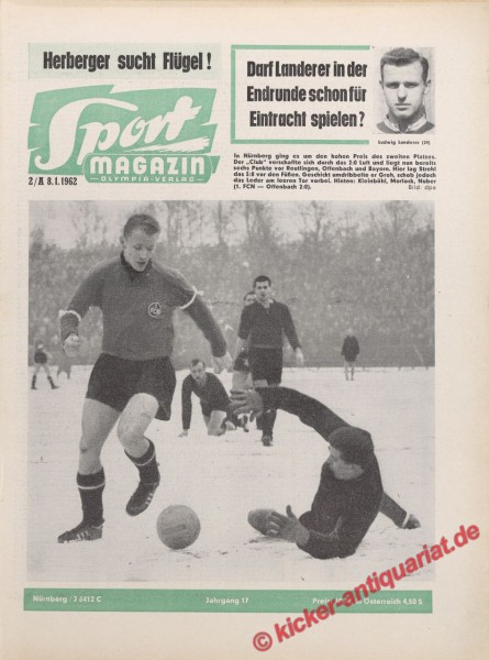 Sportmagazin Nr. 2A, 8.1.1962 bis 14.1.1962