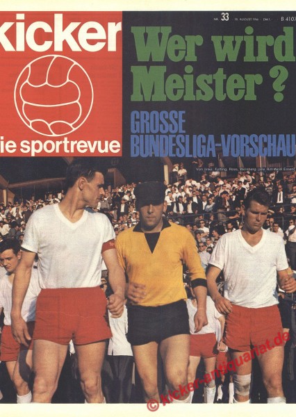 Kicker Sportrevue Nr. 33, 15.8.1966 bis 21.8.1966