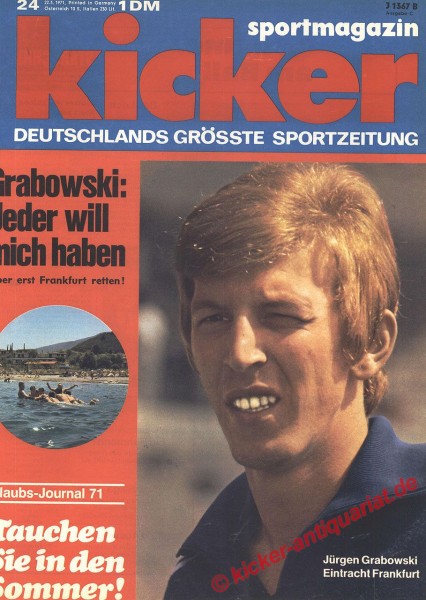 Kicker Sportmagazin Nr. 24, 22.3.1971 bis 28.3.1971