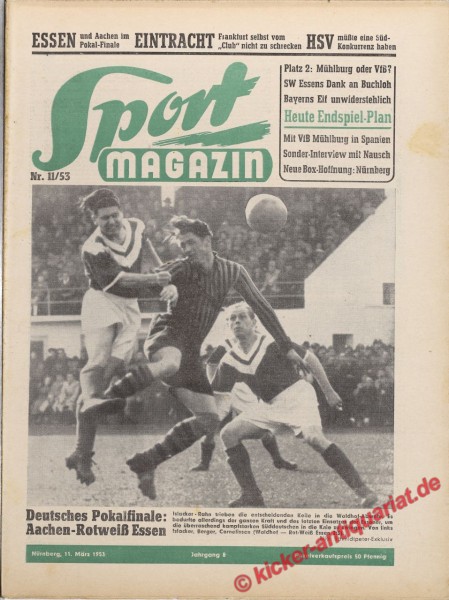 Sportmagazin Nr. 11A, 11.3.1953 bis 17.3.1953