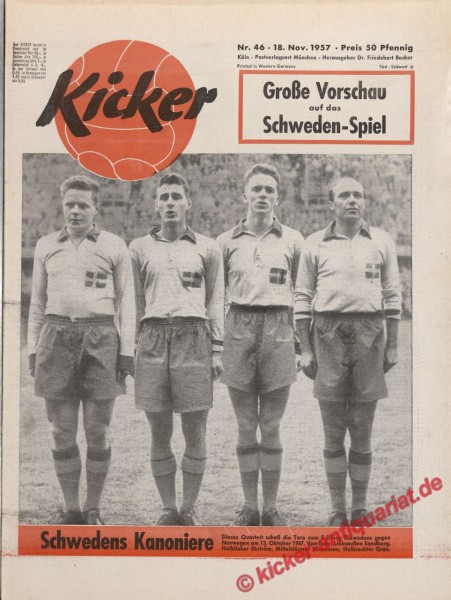 Kicker Nr. 46, 18.11.1957 bis 24.11.1957