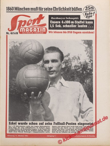 Sportmagazin Nr. 41B, 11.10.1956 bis 17.10.1956