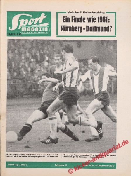 Sportmagazin Nr. 24A, 17.6.1963 bis 23.6.1963