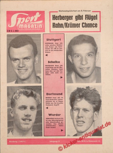 Sportmagazin Nr. 2B, 9.1.1964 bis 15.1.1964