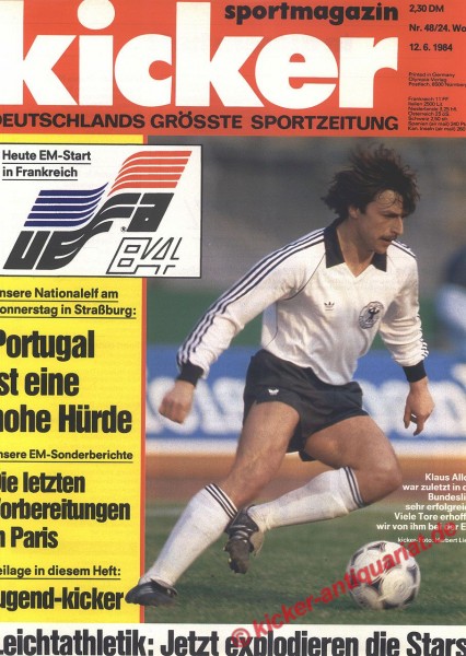 Kicker Sportmagazin Nr. 48, 12.6.1984 bis 18.6.1984