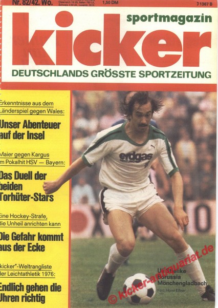 Kicker Titelbild: Uli Stielike / Borussia Mönchengladbach