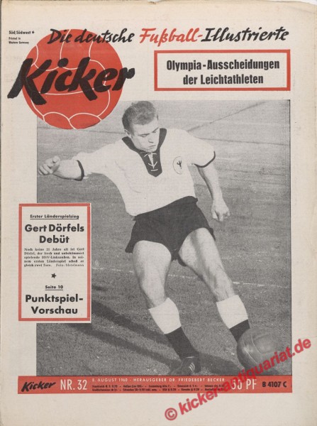 Kicker Nr. 32, 8.8.1960 bis 14.8.1960