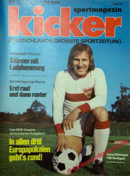 Kicker Sportmagazin Nr. 20, 4.3.1974 bis 10.3.1974