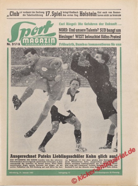 Sportmagazin Nr. 2A, 14.1.1957 bis 20.1.1957