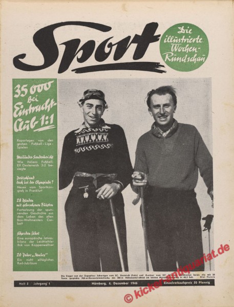 Sportmagazin Nr. 5, 4.12.1946 bis 10.12.1946
