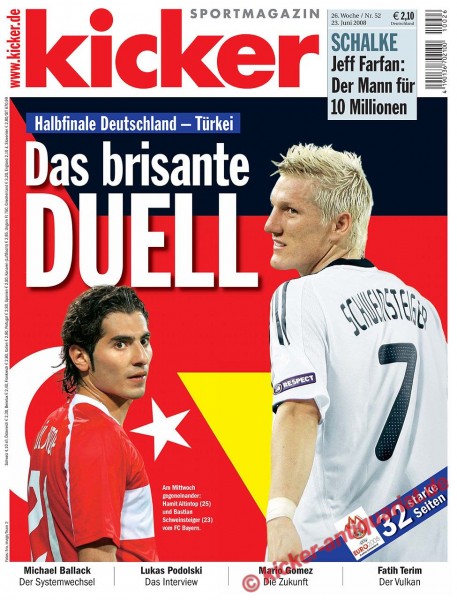 Kicker Sportmagazin Nr. 52, 23.6.2008 bis 29.6.2008