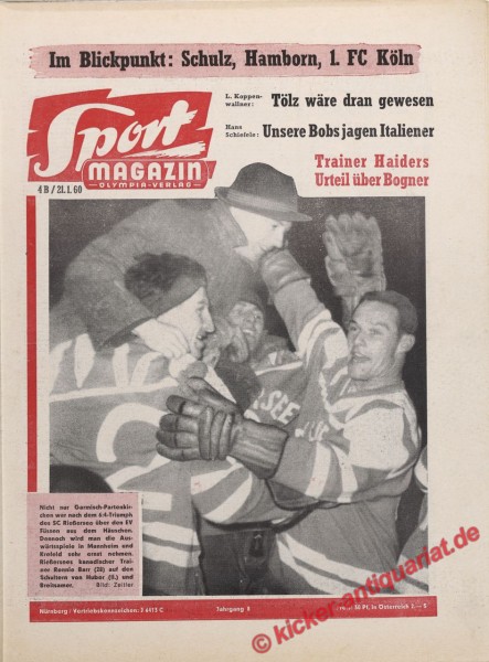 Sportmagazin Nr. 4B, 21.1.1960 bis 27.1.1960