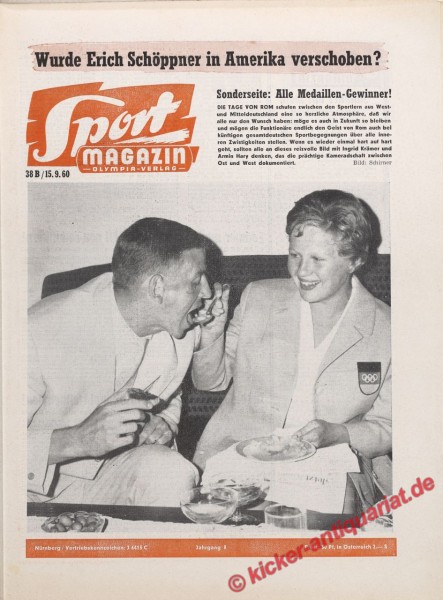 Sportmagazin Nr. 37B, 8.9.1960 bis 14.9.1960