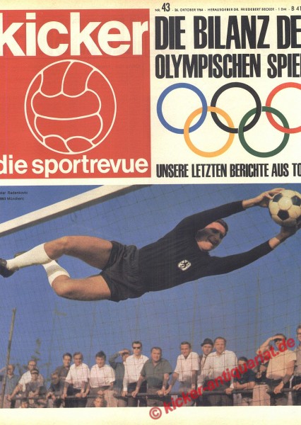 Kicker Sportrevue Nr. 43, 26.10.1964 bis 1.11.1964