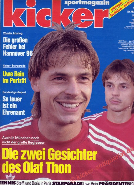 Kicker Schlagzeile: Auch München noch nicht der große Regisseur. Die zwei Gesichter des Olaf Thon.