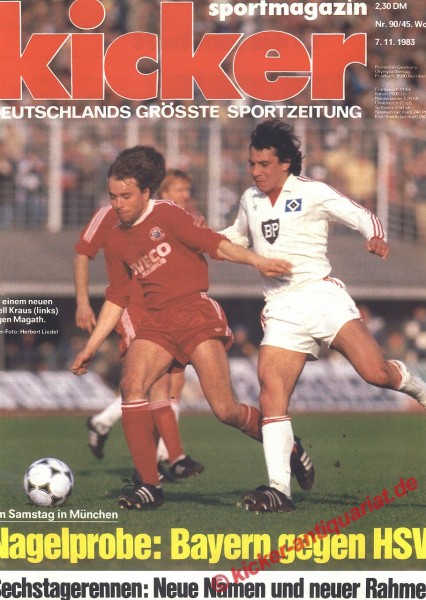 Felix Magath (Hamburger SV), Kraus (Bayern München)