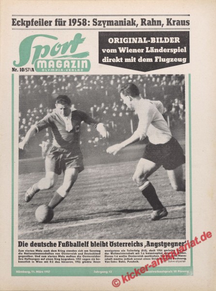 Sportmagazin Nr. 10A, 11.3.1957 bis 17.3.1957