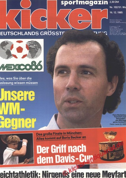 Weltmeisterschaft 1986 Mexico: Franz Beckenbauer