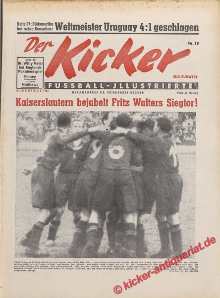 Kicker Nr. 18, 3.5.1954 bis 9.5.1954