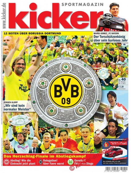 Deutscher Meister 2011 Borussia Dortmund. Jürgen Klopp: "Wir sind kein normaler Meister!"