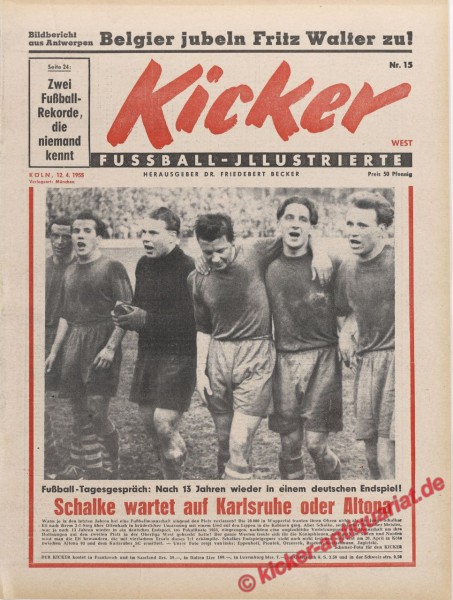 Kicker Nr. 15, 12.4.1955 bis 18.4.1955