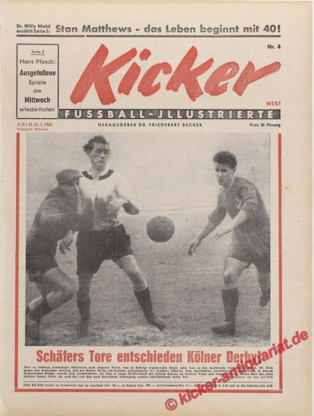 Kicker Nr. 4, 24.1.1955 bis 30.1.1955
