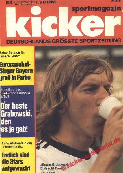 Kicker Sportmagazin Nr. 54, 7.7.1975 bis 13.7.1975