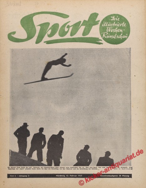 Sportmagazin Nr. 6, 12.2.1947 bis 18.2.1947