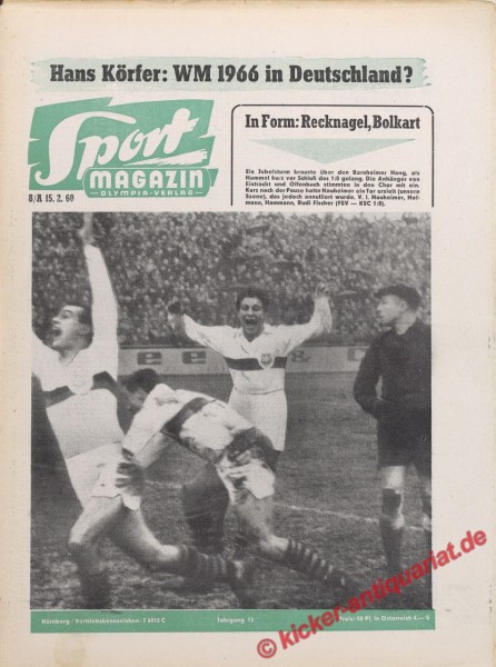 Sportmagazin Nr. 8A, 22.2.1960 bis 28.2.1960