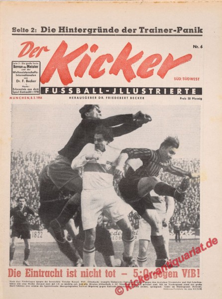 Kicker Nr. 6SW, 8.2.1954 bis 14.2.1954
