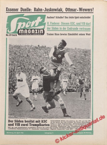 Sportmagazin Nr. 17A, 23.4.1956 bis 29.4.1956