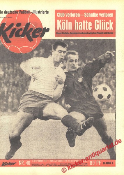 Kicker Nr. 40, 7.10.1963 bis 13.10.1963