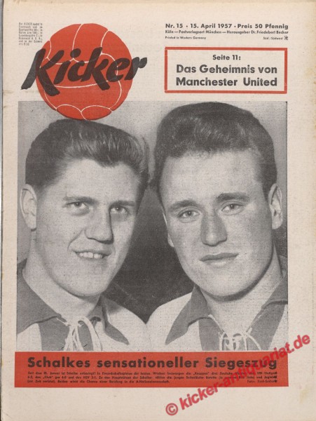 Kicker Nr. 15, 15.4.1957 bis 21.4.1957