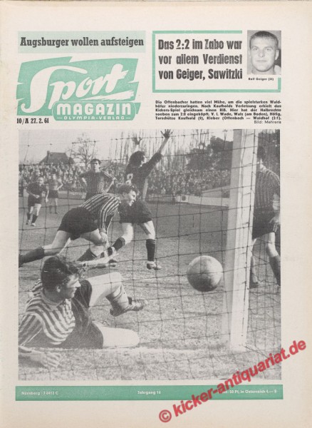 Sportmagazin Nr. 10A, 6.3.1961 bis 12.3.1961