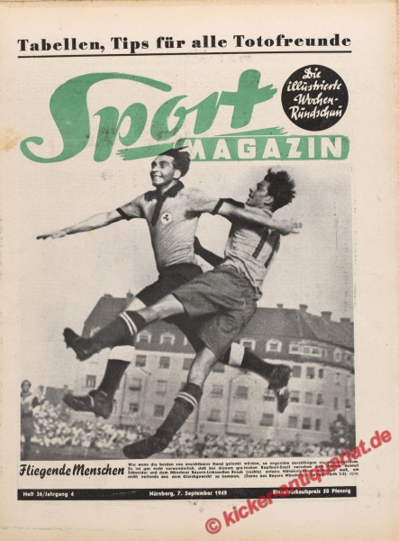 Sportmagazin Nr. 36, 7.9.1949 bis 13.9.1949