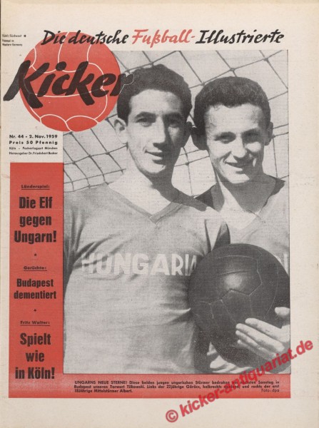 Kicker Nr. 44, 2.11.1959 bis 8.11.1959