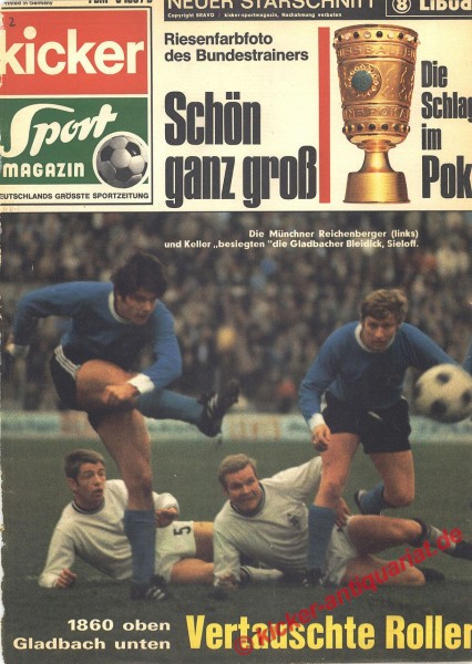 Kicker Sportmagazin Nr. 2, 5.1.1970 bis 11.1.1970