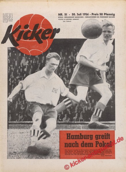 Kicker Nr. 31, 30.7.1956 bis 5.8.1956