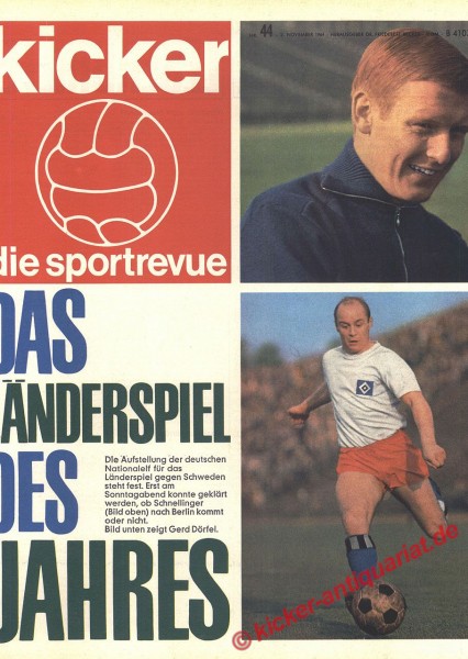 Kicker Sportrevue Nr. 44, 2.11.1964 bis 8.11.1964