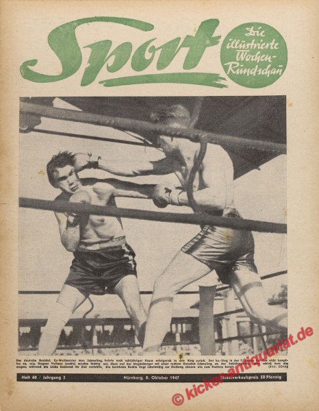 Sportmagazin Nr. 40, 8.10.1947 bis 14.10.1947