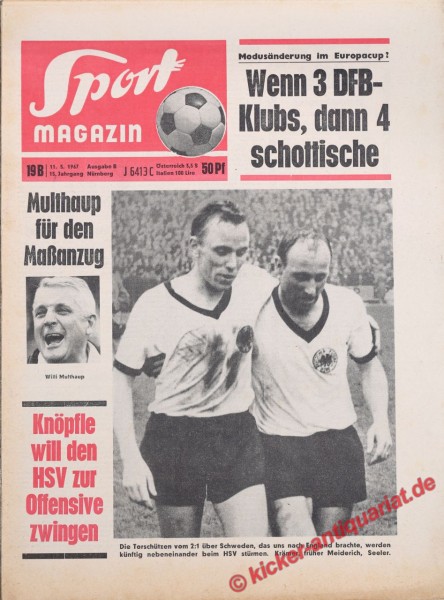 Sportmagazin Nr. 19B, 11.5.1967 bis 17.5.1967