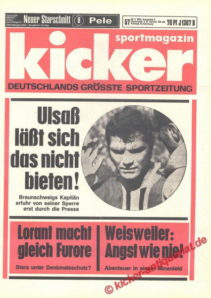 Kicker Sportmagazin Nr. 57, 15.7.1971 bis 21.7.1971