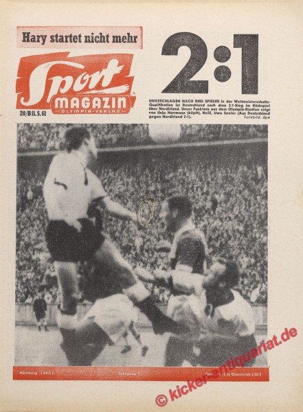 Sportmagazin Nr. 20B, 11.5.1961 bis 17.5.1961