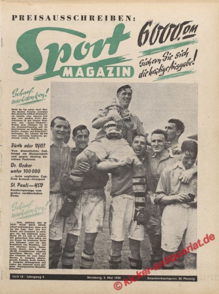 Sportmagazin Nr. 18, 3.5.1950 bis 9.5.1950