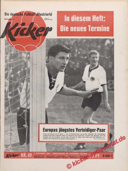 Kicker Nr. 49, 5.12.1960 bis 11.12.1960
