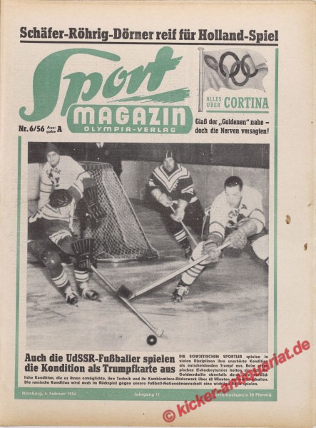 Sportmagazin Nr. 6A, 6.2.1956 bis 12.2.1956