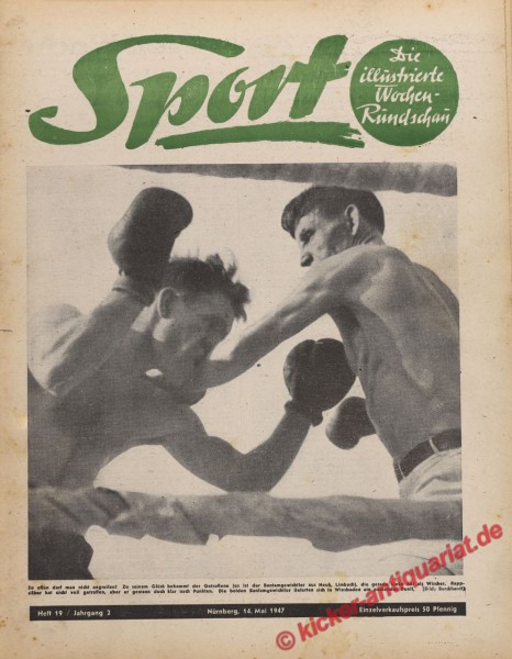 Sportmagazin Nr. 19, 14.5.1947 bis 20.5.1947