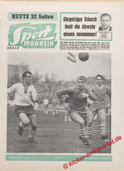 Sportmagazin Nr. 12A, 20.3.1961 bis 26.3.1961