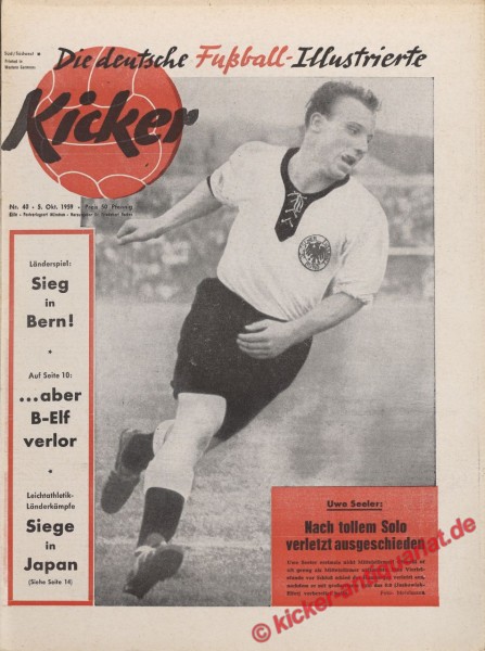 Kicker Nr. 40, 5.10.1959 bis 11.10.1959