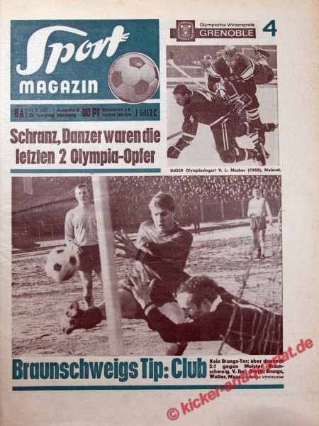 Sportmagazin Nr. 8A, 19.2.1968 bis 25.2.1968
